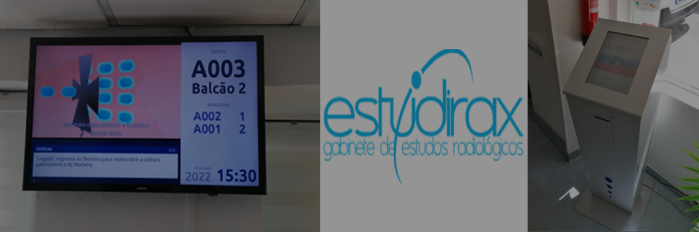 Instalação kiosk em Estudirax - Gabinete de Estudos Radiológicos - Moscavide