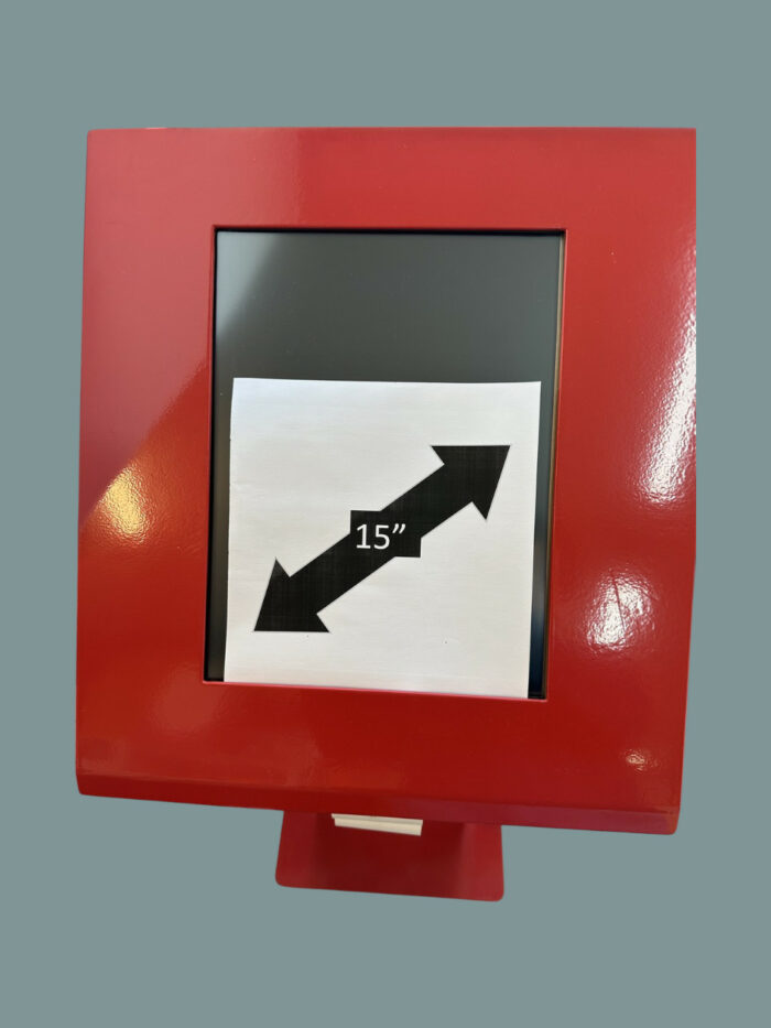 Quiosque Dispensador de Senhas, Ecrã táctil 15pol. Cor Vermelho, Recondicionado (como novo)Quiosque Dispensador de Senhas, Ecrã táctil 15pol. Cor Vermelho, Recondicionado (como novo)